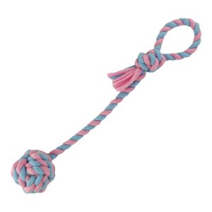 HugglePets Skye & Murphy Fleece Rope Chaser Dog Toy