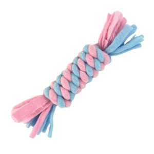 HugglePets Skye & Murphy Fleece Rope Log Dog Toy