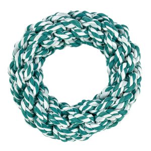 HugglePets Recycled T-Shirt Ring Tugger Dog Toy