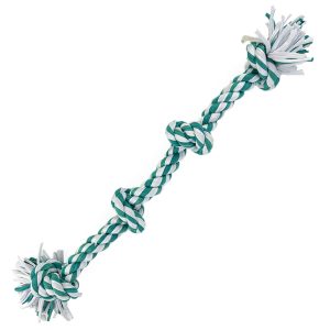 HugglePets Recycled T-Shirt 4 Knot Bone Dog Toy