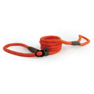 HugglePets Advanced Reflective Slip Rope Dog Lead - Orange, HugglePets