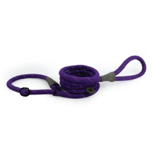 HugglePets Advanced Reflective Slip Rope Dog Lead - Purple, HugglePets