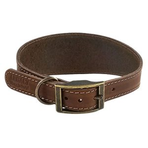 HugglePets Legacy Leather Hound Dog Collar