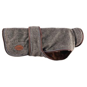 HugglePets Legacy Herringbone Dog Coat - Medium, Legacy