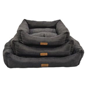 HugglePets Dog Lounger - Charcoal