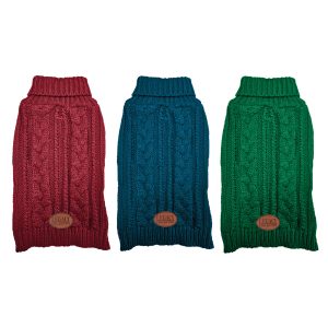 HugglePets Legacy Cable Knit Dog Jumper