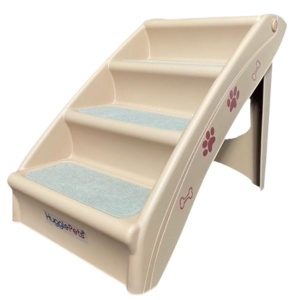HugglePets Plastic Pet Stairs / Steps - Beige, HugglePets