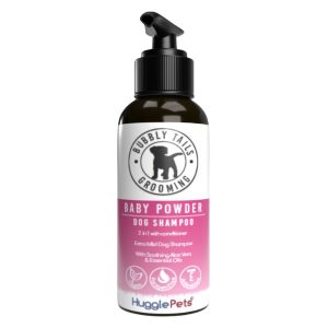 HugglePets Bubbly Tails Dog Shampoo - Baby Powder, Bubbly Tails