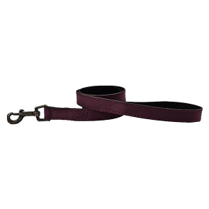 HugglePets Legacy Leather Dog Lead - Merlot, Legacy