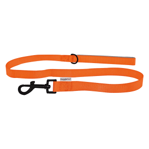 HugglePets Padded Nylon Dog Lead - Orange, HugglePets