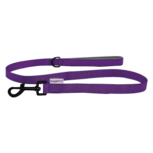 HugglePets Padded Nylon Dog Lead - Purple, HugglePets