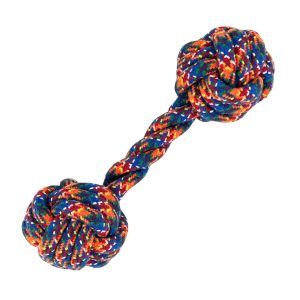 HugglePets Mountain Rope Dumbell Dog Toy