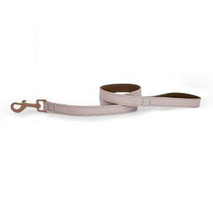 Skye & Murphy Padded Leather Dog Lead - Blush