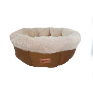 HugglePets Donut Dog Bed - Chocolate & Latte