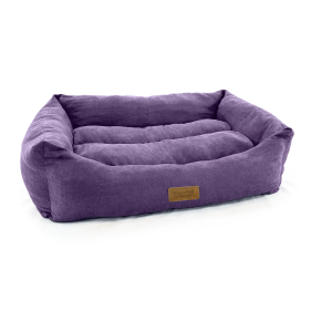 HugglePets Luxury Dog Lounger - Purple