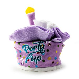 HugglePets Party Pup Dog Snuffle Cake Squeaky Toy
