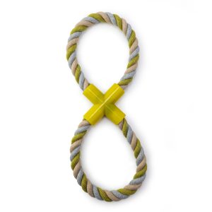 HugglePets Tiny Tails Figure 8 Rope Tugger Puppy Toy
