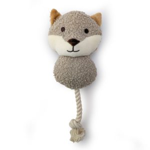 HugglePets Tiny Tails Ropey Fox Frankie Squeaky Puppy Toy
